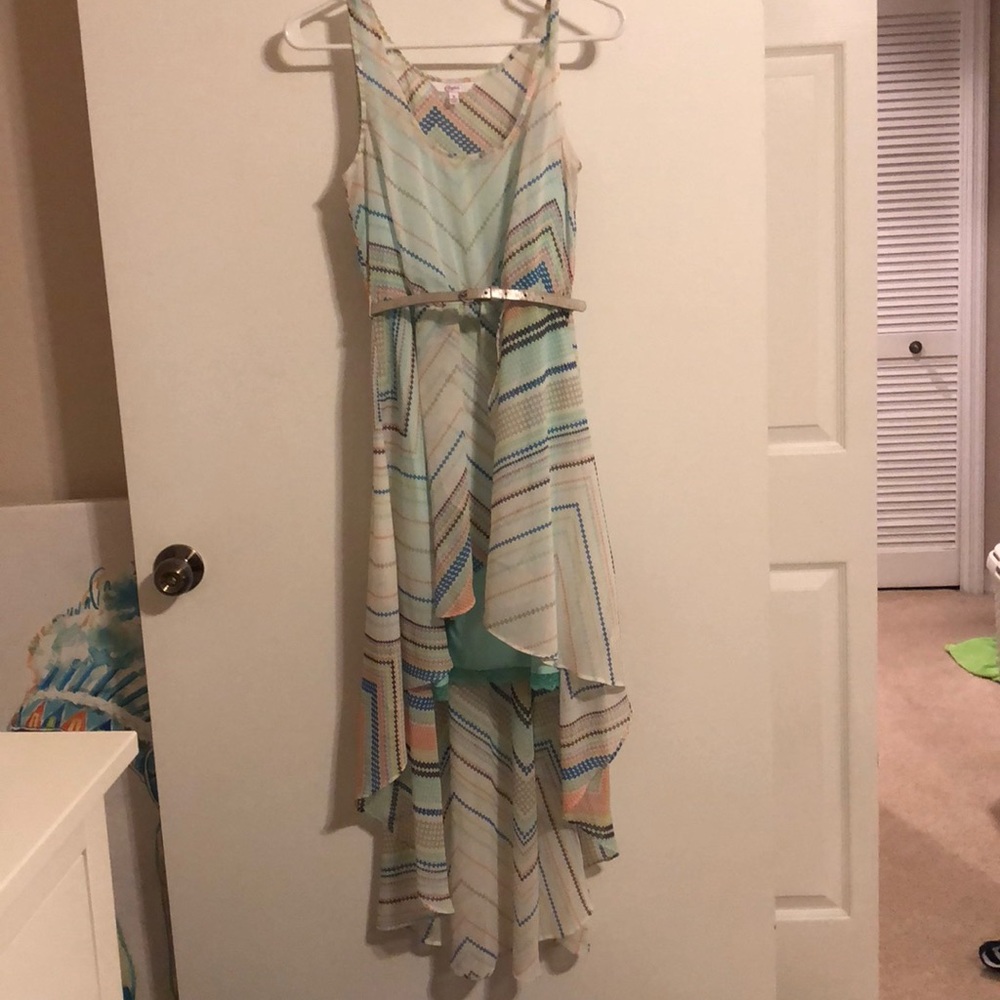 High low mini colorful dress